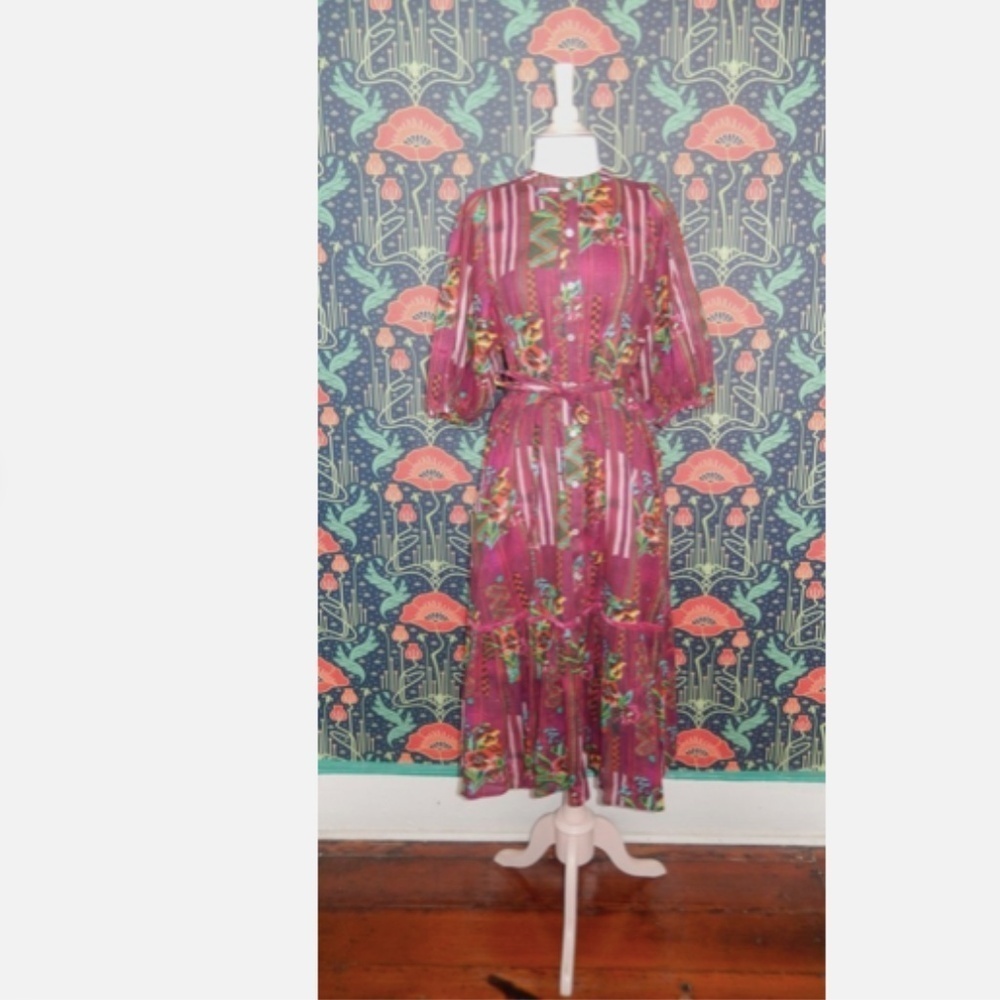 Ro's Garden Campeche Flirty Midi Dress Roberta Freymann - Picture 2 of 6
